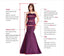 Formal Silver SequinsSide Slit V-neck Long Prom Dresses, BGS0457