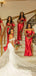 Mismatched Satin High Slit Cheap Mermaid Long Bridesmaid Dresses , BGB0001