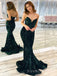 Sparkly Dark Green Sequins Mermaid Long Evening Prom Dresses, Custom Sweetheart Prom Dresses, BGS0270