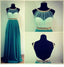 Simple Cheap Open Back Teal Green Long Prom Dresses, BG51173