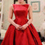 Red Stain Bowknot Cute Popular Homecoming Dresses, BG51451