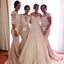 Mismatched Lace Mermaid Long Wedding Bridesmaid Dresses, BG51049