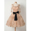 Half Sleeves Tulle Applique Lovely Affordable Short Homecoming Dresses, BG51603 - Bubble Gown