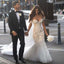Off the Shoulder Mermaid Applique Charming Long Wedding Dress, BG51610