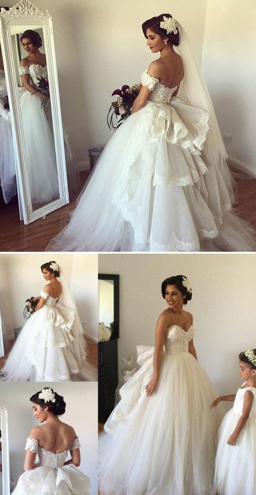 Charming Sweetheart Popular Online Bridal Long Wedding Dress, BG51637 - Bubble Gown