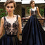Black Applique Long Elegant Formal Online Cheap Prom Dress, BG51488