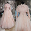 Gorgeous High Neck Long Sleeves Luxury Lace Wedding Dresses, BG51468