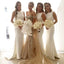Affordable White Sexy Mermaid Long Wedding Party Bridesmaid Dresses, BG51253 - Bubble Gown