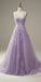 Spaghetti Strap Elegant Tulle Long Prom Dresses, BG7006