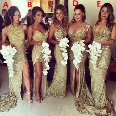 cheap sparkly bridesmaid dresses L224059 Striped Sequin Bridesmaid Dress with Sweetheart Neckline