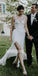 Sexy See Though Split Side Dream Wedding Dresses, BGH039