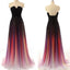 Long Gradient Chiffon Simple Cheap Long Prom Dresses, BG51113 - Bubble Gown