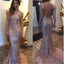 Long Sleeves Sequin High Neck Backless Mermaid Long Prom Dress, BG51117 - Bubble Gown