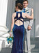 Mermaid Burgundy Velvet Halter Long Evening Prom Dresses, Custom Prom Dress, BGS0099