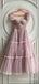 A-line Pink Tulle Long Evening Prom Dresses, Custom Spaghetti Straps Prom Dress, BGS0142