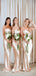 Simple One Shoulder Mermaid Spaghetti Strap Long Custom Bridesmaid Dresses , BN1292
