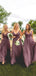 A-line Dusty Purple Tulle Spaghetti Straps Long Custom Bridesmaid Dresses , BN1304