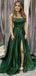 Evening Party Dresses, A-Line Satin Long Evening Prom Dresses, MR7018