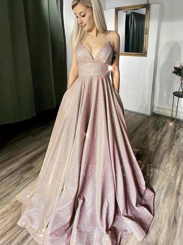 Sex Backless A-Line Sparkle Long Evening Prom Dresses, MR7062 BubbleGowns Sex Backless A-Line Sparkle Long Evening Prom Dresses, MR7062 BubbleGowns