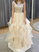 A-Line Sparkly Long Evening Prom Dresses, Cheap Custom Prom Dresses, MR7092