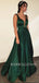 Sexy Deep V Neck A-Line Backless Long Evening Party Prom Dresses, Cheap Prom Dresses,MR7116