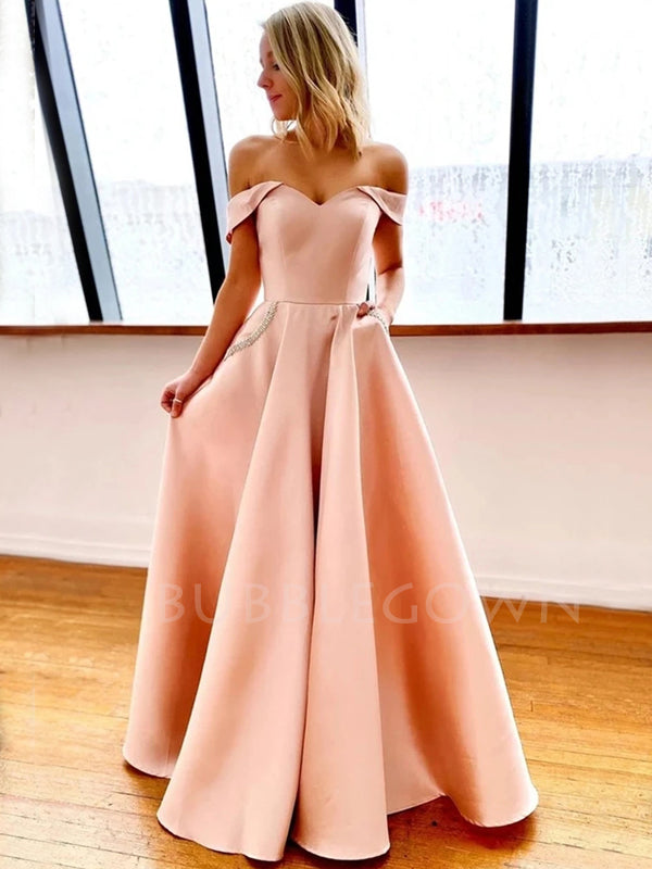 sex in a prom dress Backless A-line Lace Long Evening Dresses, Cheap Tulle Sweet MarryLover Homecoming Dresses Designer Sex Off Shoulder A-Line Satin