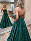 Sex A-Line Satin Long Evening Prom Dresses, Long Custom Party prom dresses, MR7163