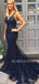 Sexy Mermaid Lace Long Evening Prom Dresses, Cheap Custom Prom Dress, MR7169