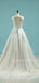 V-neck Tulle Floor Length Champagne Lace A-line Long Evening Prom Dresses, Cheap Prom Dress, MR7209