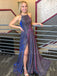 A-Line Backless Sparkle Long Evening Prom Dresses, Cheap Custom Prom Dresses,MR7329