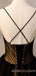 A-line Black Tulle Spaghetti Straps Long Evening Prom Dresses, Cheap Custom Prom Dress, MR7841