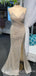 Mermaid Blue Sequin V-neck Long Evening Prom Dresses, Cheap Custom Prom Dresses, MR7976