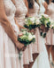Pretty Halter Affordable A-line Short Bridesmaid Dresses  BMD024