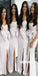 Elegant Side Split Long Bridesmaid Dresses with Bow GDW116