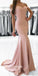 Elegant Off the Shoulder Mermaid Cheap Long Wedding Bridesmaid Dresses, BGP282