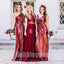 Inexpensive Mismatched Sequin Tulle Long Wedding Party Bridesmaid Dresses, BD009