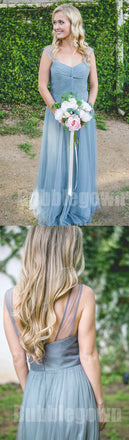 Popuarl Cheap Sweetheart Tulle Long Wedding Party Bridesmaid Dresses, BD011