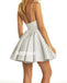 Elegant Deep V-neck Spaghetti Strap Short Homecoming Dresses HDY006