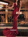 Sexy V-neck Side Split Sequins Long Prom Dresses FP1209