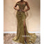 Sparkle Sequin Side Split Sexy Long Prom Dresses GDW106