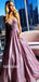 Sparkle A-line Sleeveless Spaghetti-strap Long Prom Dresses FP1168