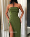 Simple Cheap Side Slit Elegant Long Prom Dresses, WP030