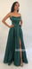 A-line Side Slit Long Bridesmaid Prom Dresses FP1145