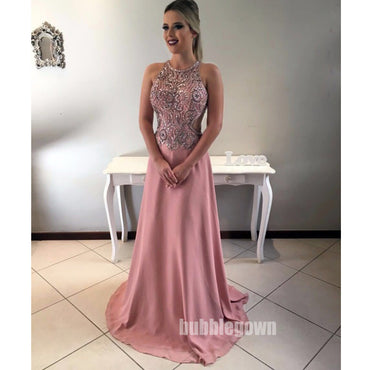 Charming Open Back Formal Beaded On Sale Long Evening Prom Dress, BGP051