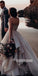A-line Sweetheart Tulle Bridal Long Wedding Dresses, BGH009