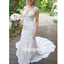 Gorgeous Lace Spaghetti Strap Mermaid  Long Wedding Dresses, BGH023