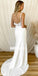 Pretty Open Back Spaghetti Strap Mermaid Dream Wedding Dresses, BGH049