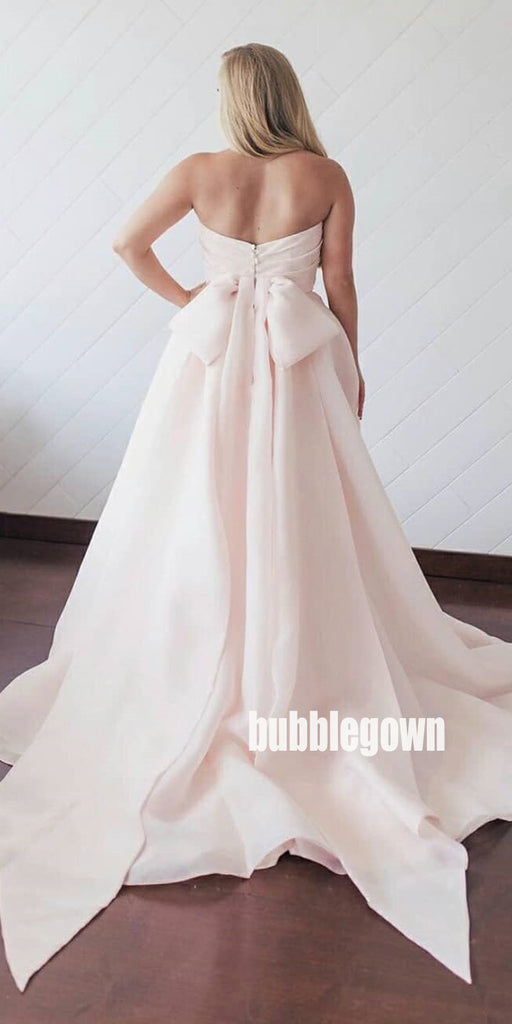 Pretty Pink Sweetheart Organza Dream Wedding Dresses, BGH056