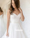 Elegant White Sweetheart Tulle Dream Wedding Dresses, BGH057