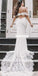 Charming Off-shoulder Mermaid Lace Wedding Dresses, BGH073
